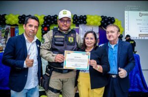 Prefeita Paula Azevedo faz a abertura oficial da Campanha Maio Amarelo em Paço do Lumiar ao lado de autoridades locais e do Governo do Estado