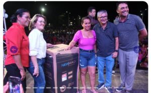 Milhares de pessoas compareceram ao sorteio do Dia das Mães realizado pela Prefeitura de Raposa