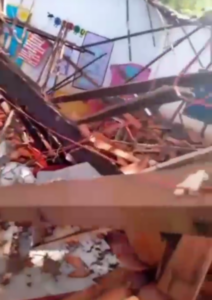 Teto de escola desaba em Timon