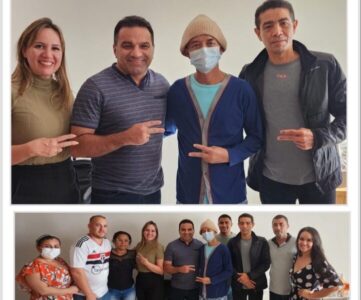 Josimar Maranhãozinho e Detinha visitam o amigo deputado Aluízio Santos