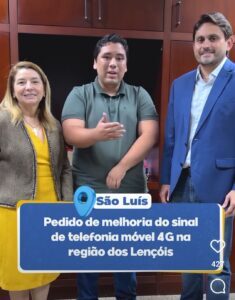 Jovem idealista, Vinícius Vale busca melhorias no sinal de telefonia 4G na região dos Lençóis em Barreirinhas