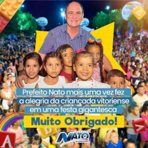 Prefeitura de Vitória do Mearim realiza 3ª edição da Festa das Crianças formando memórias com muitas brincadeiras e diversão