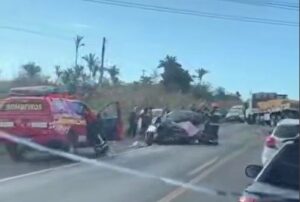 Grave acidente na BR-316 em Peritoró mata criança de 5 anos e motorista
