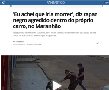 Veja o Caso do jovem negro agredido por casal em Açailândia é destaque no Fantástico