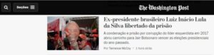 Lula livre foi noticiado no mundo