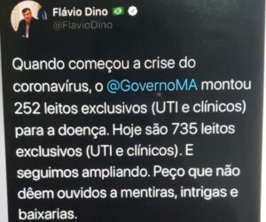 Alguém está mentindo sobre leitos no Maranhão…
