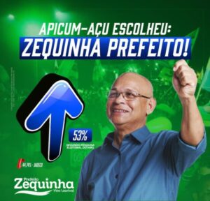 Pesquisa aponta Zequinha como novo prefeito de Apicum-Açu