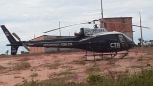 Helicóptero do CTA fica preso em fiação elétrica em Viana
