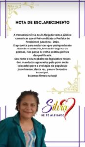 Vereadora do interior nega que tenha ‘se vendido’ e confirma pré-candidatura a prefeita