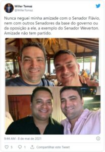 “Amizade não tem partido”