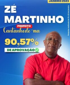 Prefeito Zé Martinho o Kabão tem aprovação recorde de 90,57% em pesquisa realizada em Cantanhede