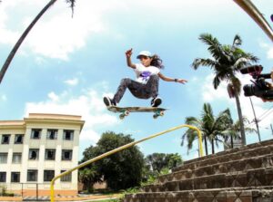 A maranhense Raissa Leal, a ‘Fadinha do Skate’ compete neste domingo em busca do ouro em Tóquio