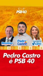 Pedro Castro se filia ao PSB e disputa vaga na Câmara de São Benedito do Rio Preto