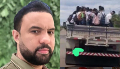 Veja Agora: Alô Ministério Público; Alunos são transportados em Pau de Arara na gestão Edilson da Alvorada em Palmeirândia