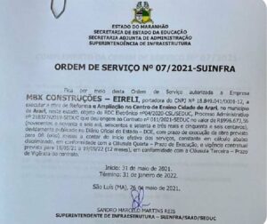 Prefeito de Arari mente e critica obras de Brandão para tentar diminuir rejeição