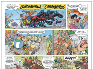 Asterix e Obelix enfrentaram “Coronavírus” na Itália em álbum de 2017