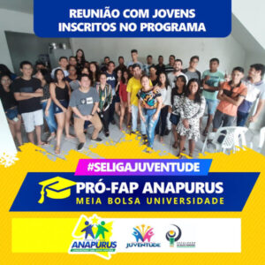 Prefeitura de Anapurus reúne jovens inscritos no PRO-FAP e divulga data de vestibular e de início das aulas
