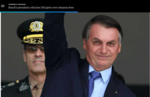 DCM: Bolsonaro vira piada na mídia internacional após acusar DiCaprio de “tacar fogo na Amazônia”