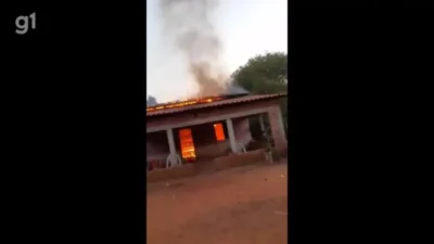 Homem enciumado toca fogo na casa e foge, deixando esposa e filhos no MA