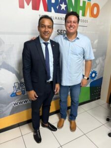 Deputado Júnior Cascaria reúne-se com vice-governador Felipe Camarão