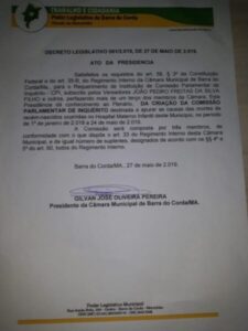 CPI para apurar mortes de bebês em Barra do Corda foi instalada ilegalmente