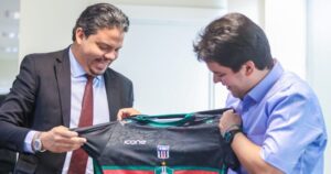 Cumprindo agenda em Brasília, prefeito Luciano tem reunião produtiva com Ministro dos Esporte André Fufuca