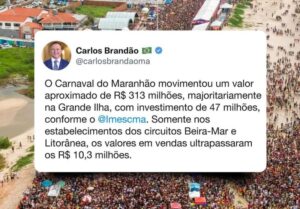Carnaval do MA movimenta mais de R$ 300 milhões na Grande Ilha