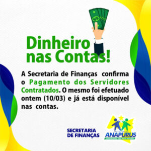 Prefeitura de Anapurus mantém pagamento de servidores rigorosamente em dia