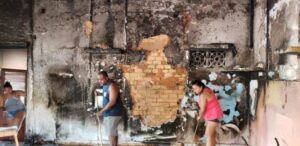 Terreiro de mina é parcialmente destruído por incêndio na Fé em Deus