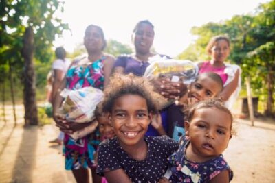 Gedema entrega cestas básicas a mulheres assistidas pelo Instituto Mateus Santana em Ribamar