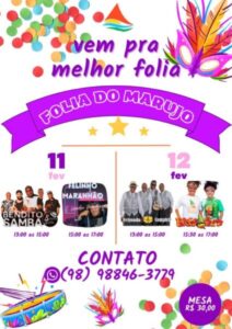 Folia do Marujo acontece neste fim de semana no Iate Clube de São Luís