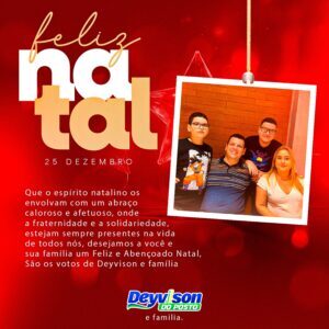 Deyvison do Posto deseja Feliz Natal e Ano Novo aos Mirinzalense.