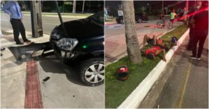Condutora de veículo de aplicativo reage a assalto e atropela marginais em São Luís