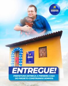Prefeito Flávio Amorim entrega primeira Casa do Projeto Construindo sonhos.