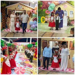 Tradicional festa de formatura no ABC na Creche Brauniene Medeiros