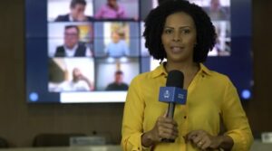 Alema abre as portas para Eliene Pinheiro; a apresentadora deu a ‘cara’ à Câmara de São Luis na TV