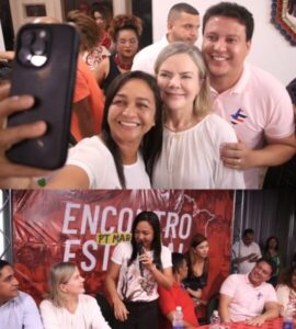 Imagens do dia: Eliziane cada vez mais próxima de Lula e do PT…