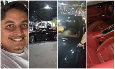 Jovem empresário que vivia com ex-mulher de ex-prefeito é morto a tiros dentro de Porsche no interior do Maranhão
