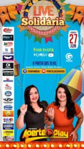 Dia 27 de Junho tem live solidária do FORRÓ APERTE O PLAY em clima de festa junina; Vai ser imperdível!