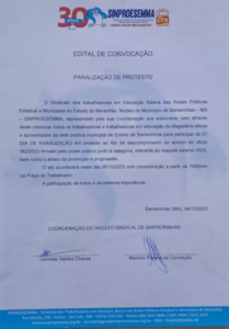 Prefeitura de Barrerinhas não cumpre acordo e educadores paralisam atividades
