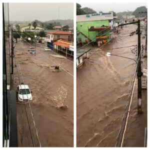 Chuva alaga ruas e invade casas no município de Brejo/MA