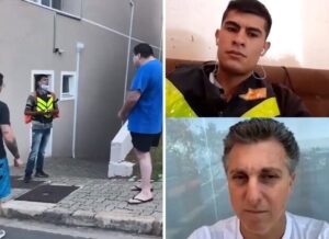 Homem que ofendeu motoboy é banido de aplicativo de entregas e apresentador Luciano Huck anuncia que dará moto para entregador
