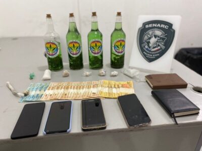 Mãe e filho são presos vendendo cachaça “batizada” com maconha em São Luís