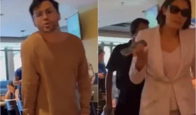 Assista! Maquiador atira copo com gelo em mulher que provoca Michele Bolsonaro