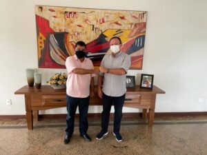 Governador e vice na chapa de 2022, Brandão e Jerry se reúnem para tratar sobre convênios