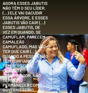 A frase do dia é… da deputada Mical Damasceno