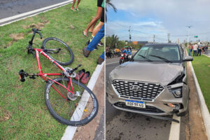 Ciclista é atropelado e morto na avenida dos Holandeses