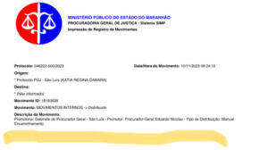 Documentos apontam interferência política do chefe do Ministério Público em Ribamar