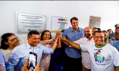 Em Colinas, Orleans Brandão participa da entrega de novo equipamento esportivo e duas obras educacionais