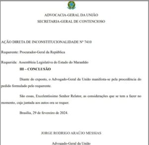 AGU opina contra segunda eleição de Iracema na Assembleia…